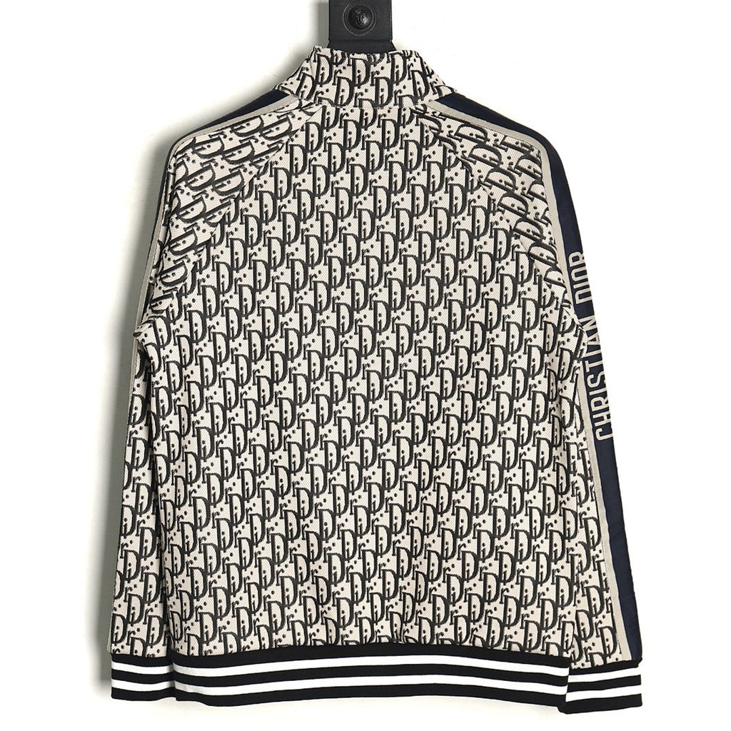 Dior Oblique Zip Jacket - Beige front view
