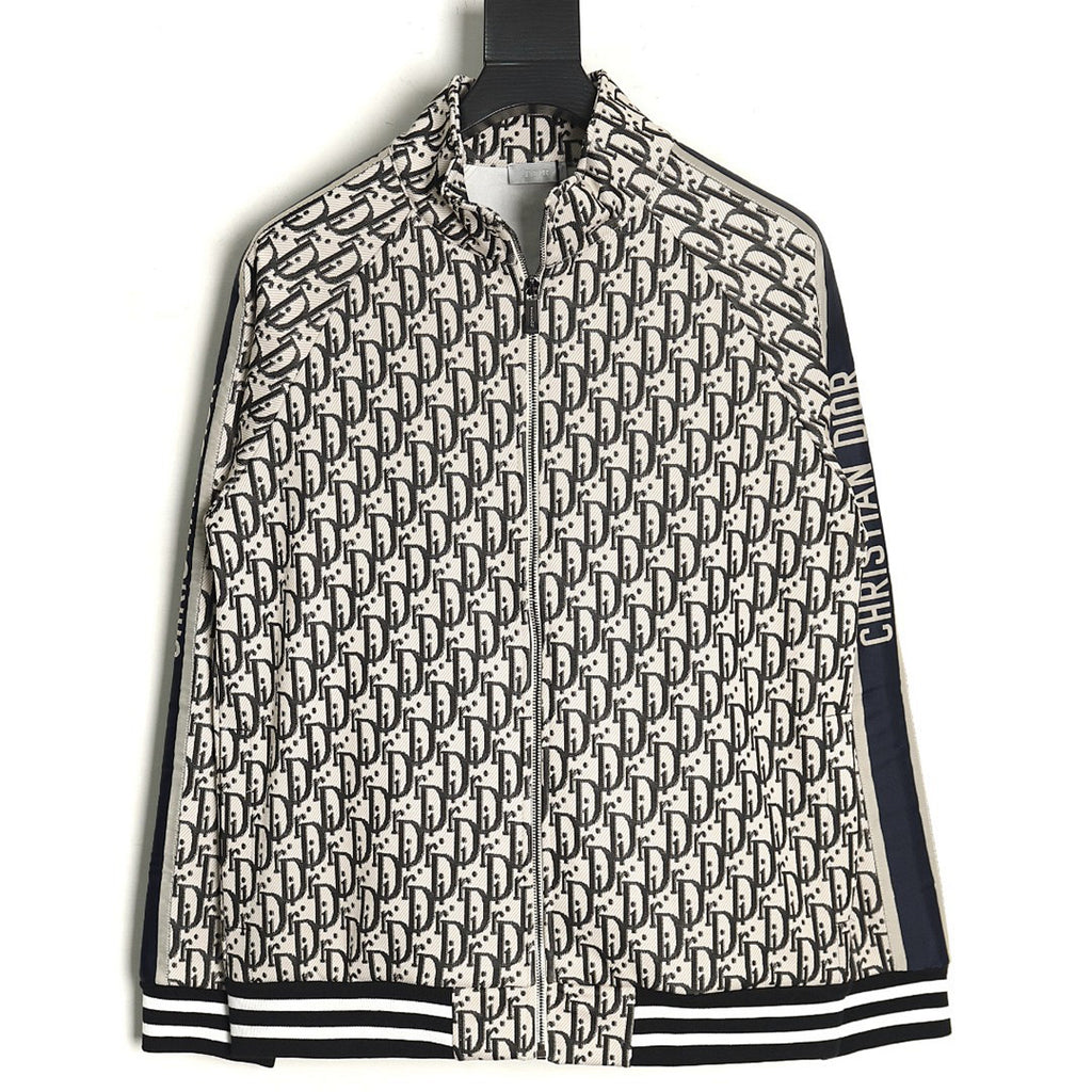Dior Oblique Zip Jacket - Beige back view