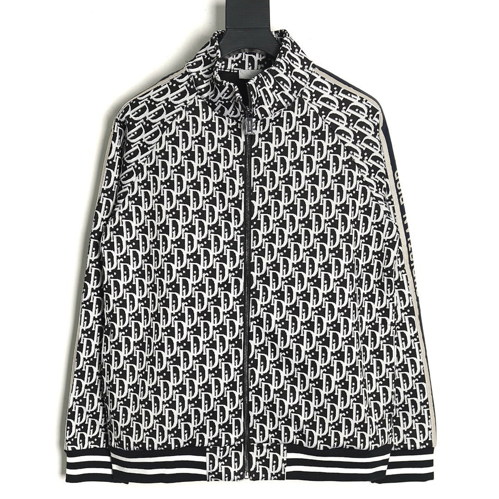 Dior Oblique Zip Jacket - Black front view