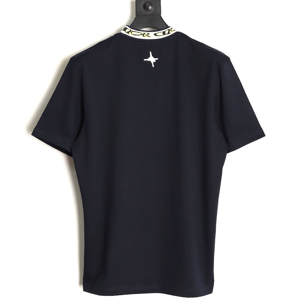 Dior Logo-Collar T-Shirt - Black front view