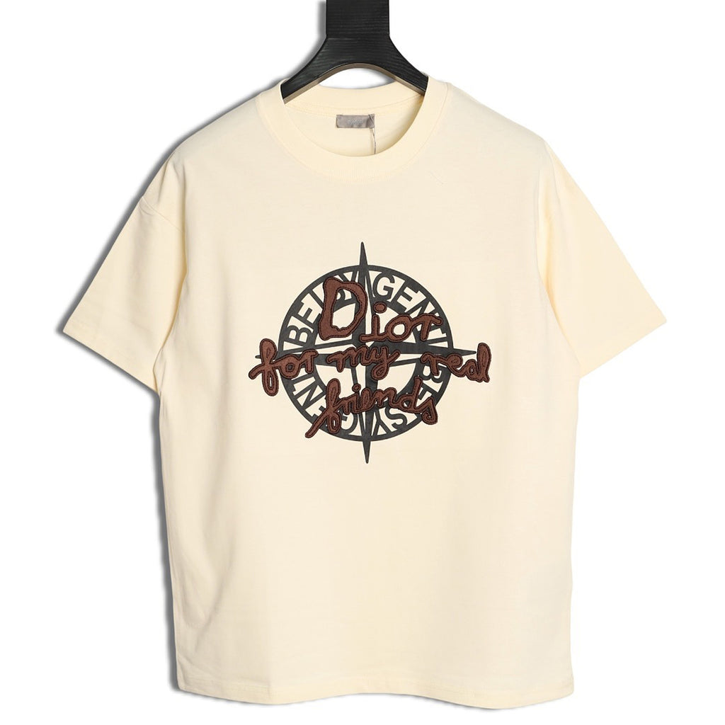 Dior Graphic Print T-Shirt - Beige front view