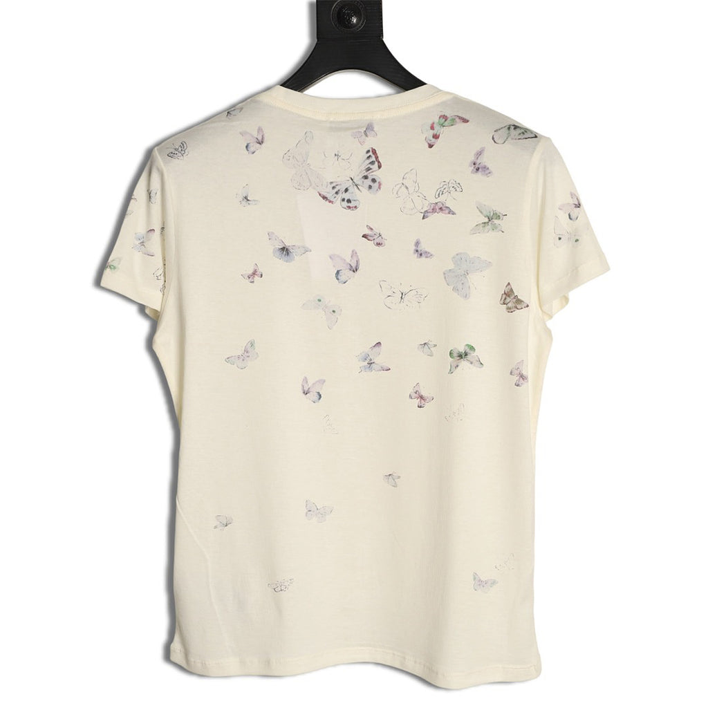 Dior Floral Print T-Shirt - Ivory back view