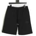 Dior CD Logo Shorts - Black front view