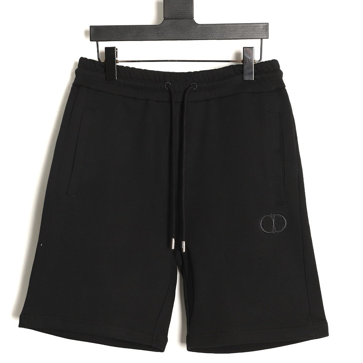 Dior CD Logo Shorts - Black front view