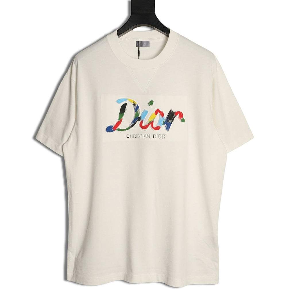Dior Multicolor Logo T-Shirt - White back view