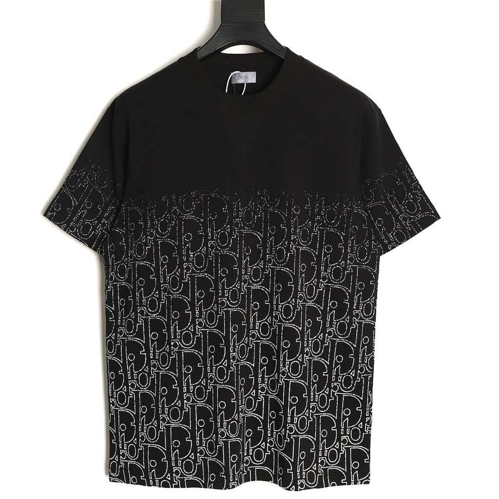 Dior Oblique Gradient T-Shirt - Black front view
