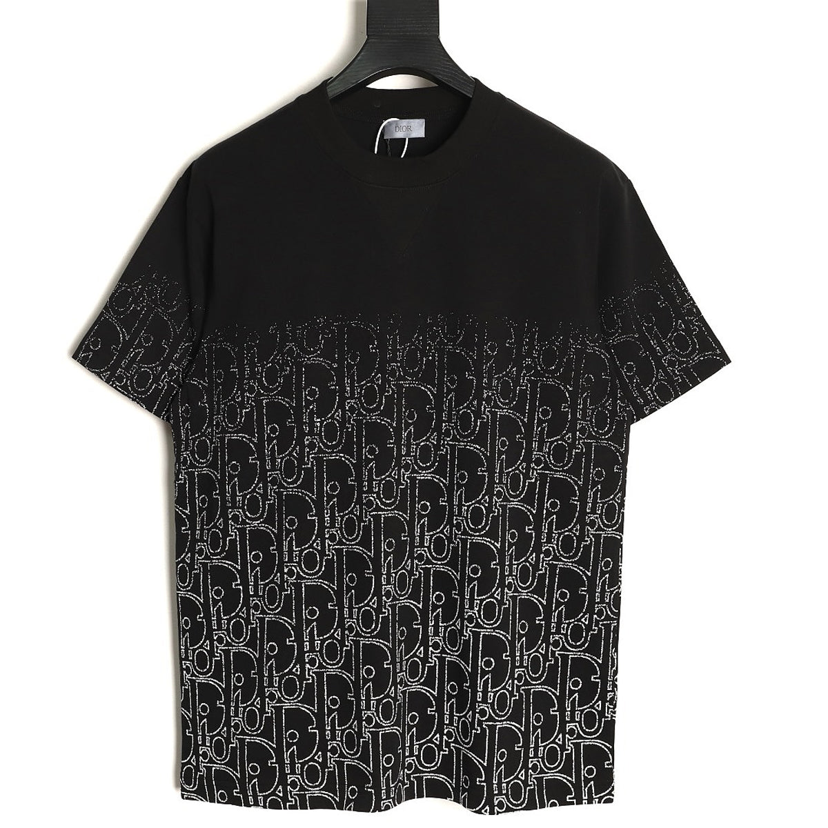 Dior Oblique Gradient T-Shirt - Black front view