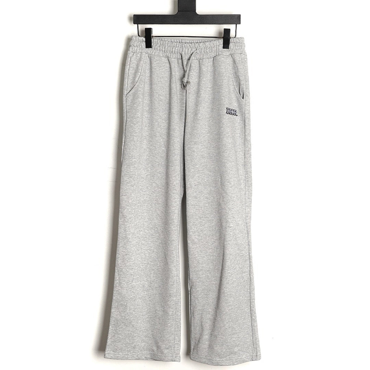 Dior x Stone Island Wide-Leg Trousers - Gray front view