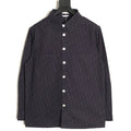 Dior Oblique denim overshirt navy front
