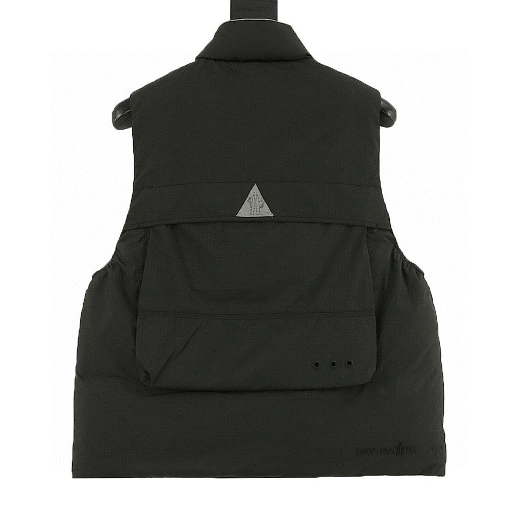 Moncler Grenoble Tongass Multi-Pocket Down Vest - Black - back view