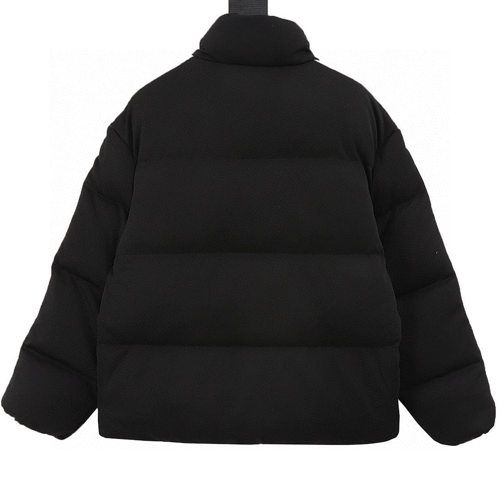 Moncler Palm Angels Striped-Sleeve Down Jacket - Black - back view