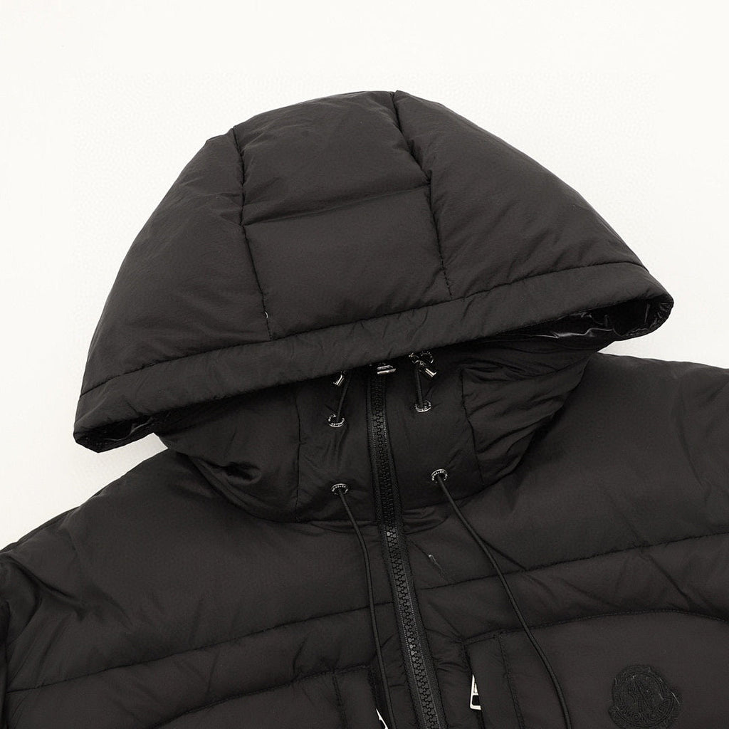 Moncler Twin-Zip Pocket Hooded Down Jacket - Black - detail 1
