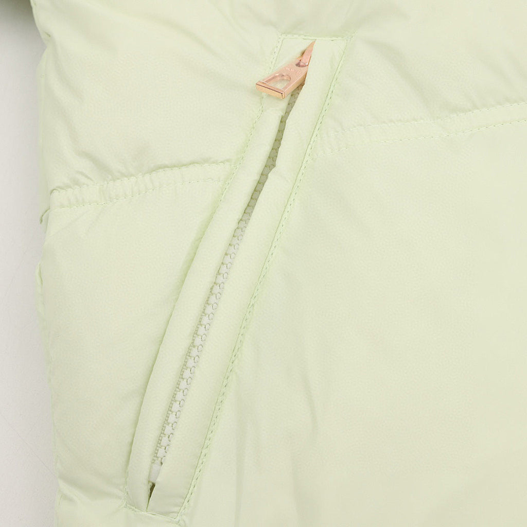 Moncler Women's Box-Quilted Hooded Down Jacket - Pale Green - detail 3
