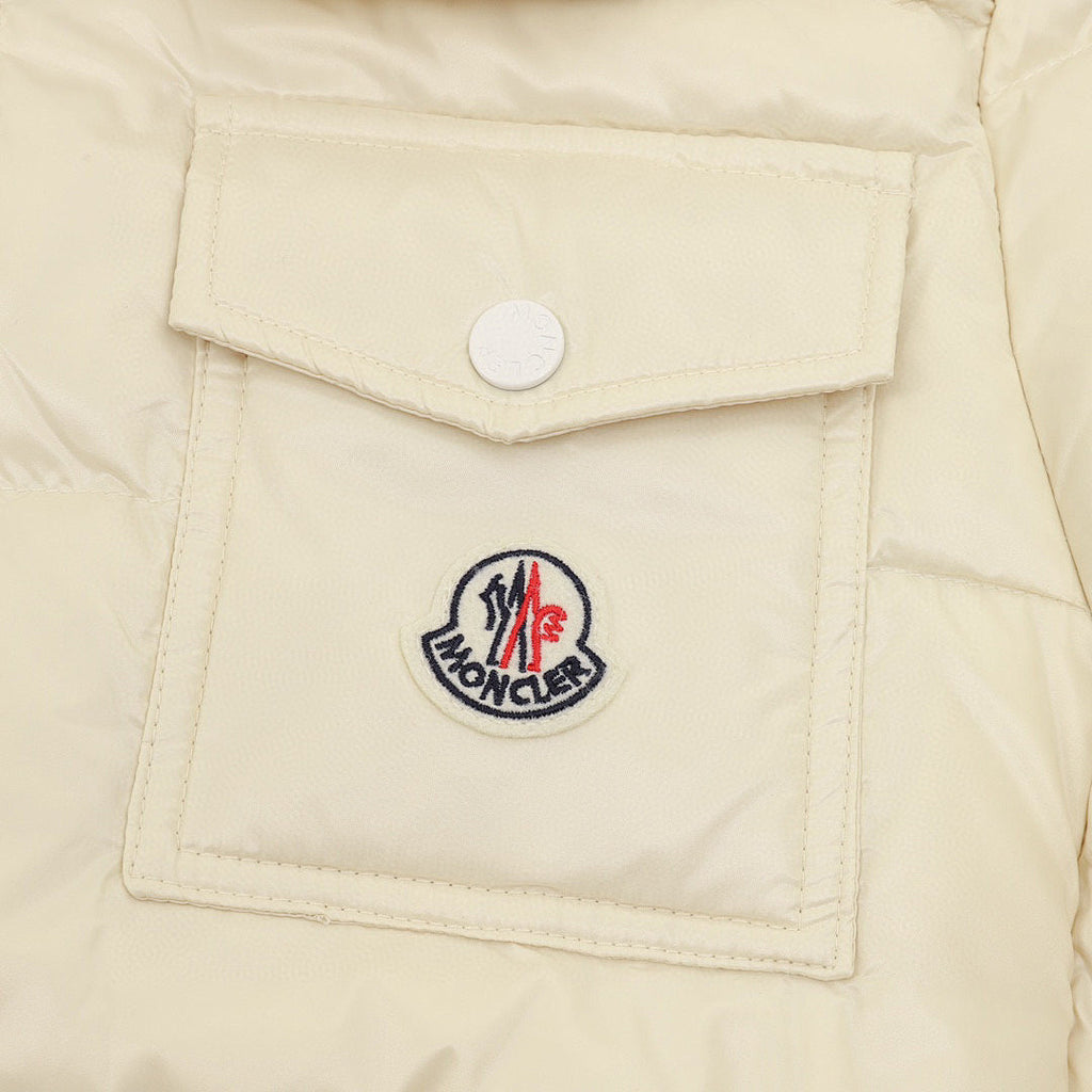 Moncler Andro Women's Short Hooded Down Jacket - Ivory - detail 2