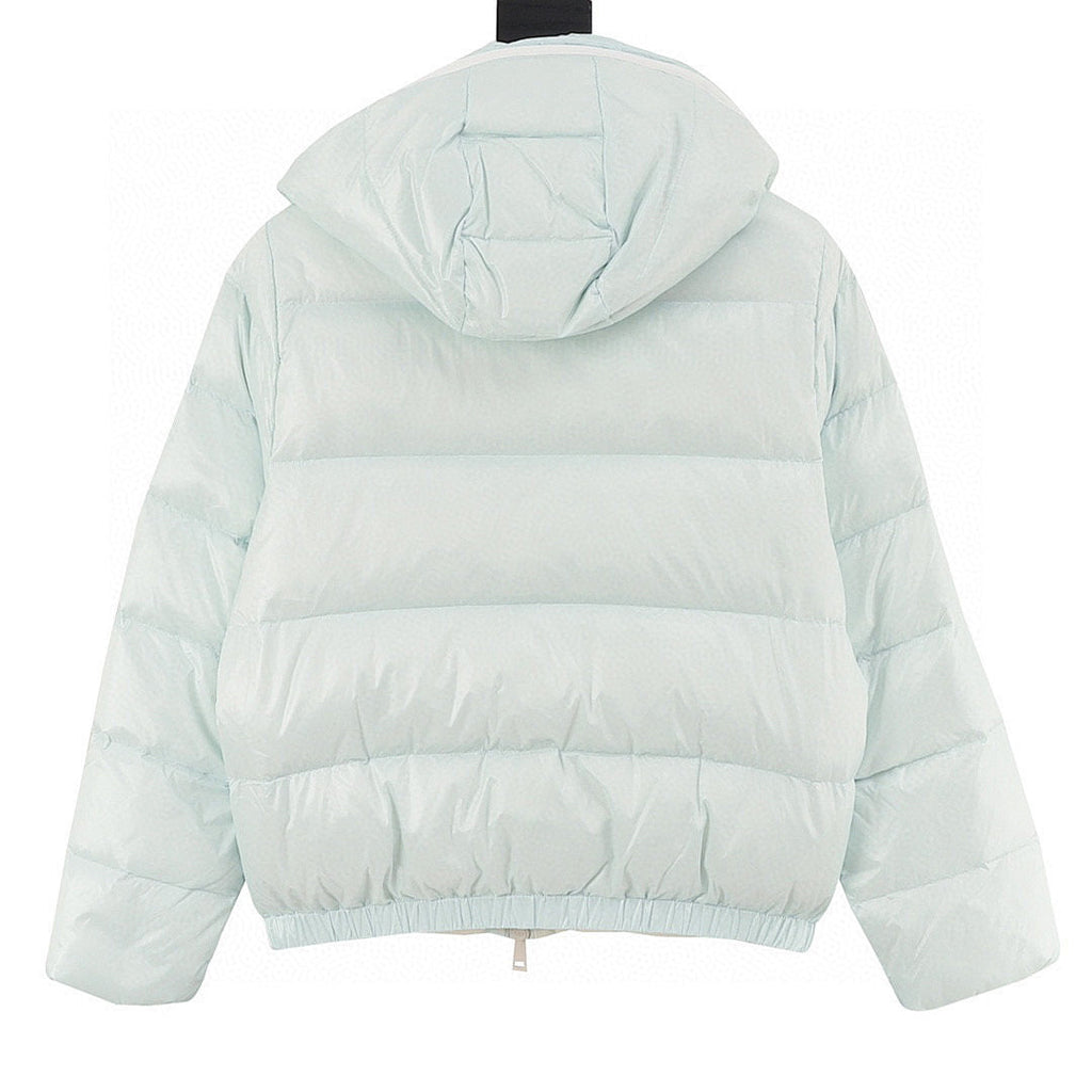 Moncler Andro Women's Short Hooded Down Jacket - Mint - back view