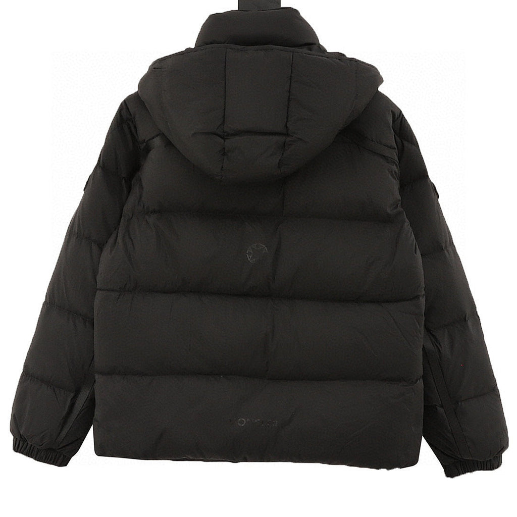 Moncler ALYX Double-Zip Hooded Down Jacket - Black - back view
