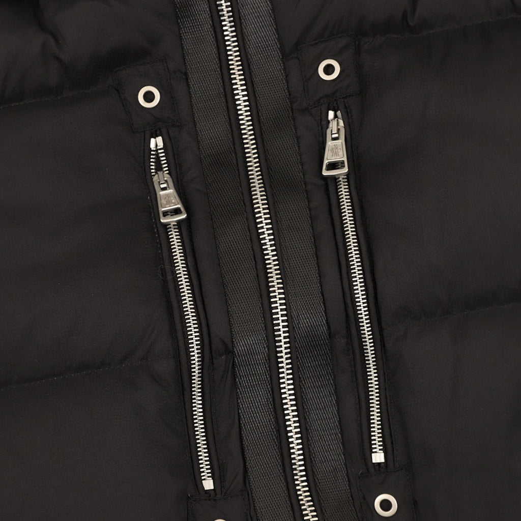 Moncler ALYX Double-Zip Hooded Down Jacket - Black - detail 2