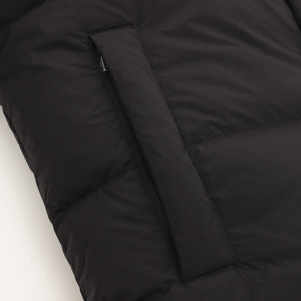Moncler Verone Unisex Stand-Collar Down Jacket - Black - detail 3