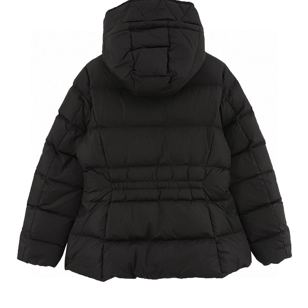 Moncler Avoce Women's Fitted Hooded Down Jacket - Black - back view
