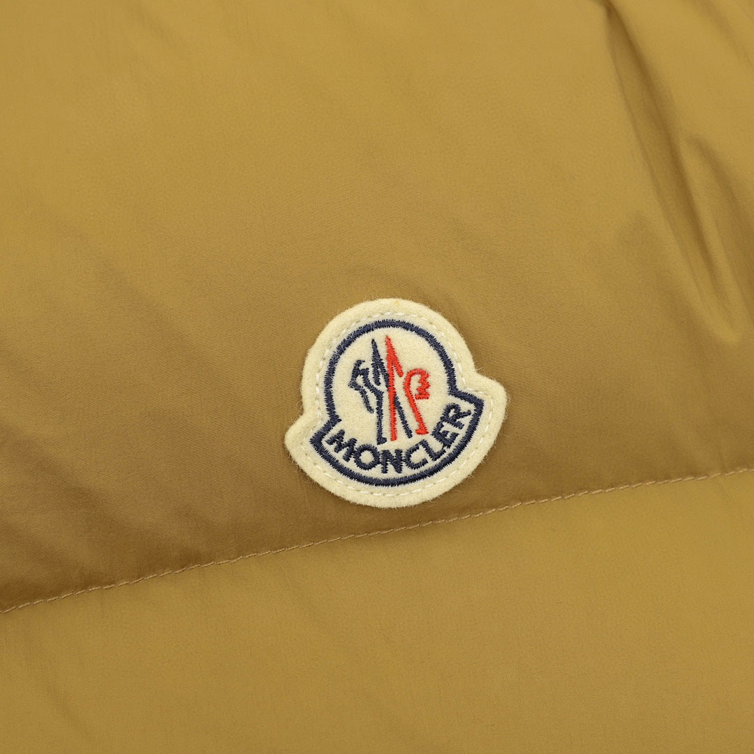 Moncler Selle Cropped Drawstring Down Jacket - Mustard - detail 2