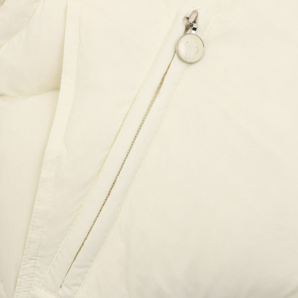 Moncler Selle Cropped Drawstring Down Jacket - Ivory - detail 3