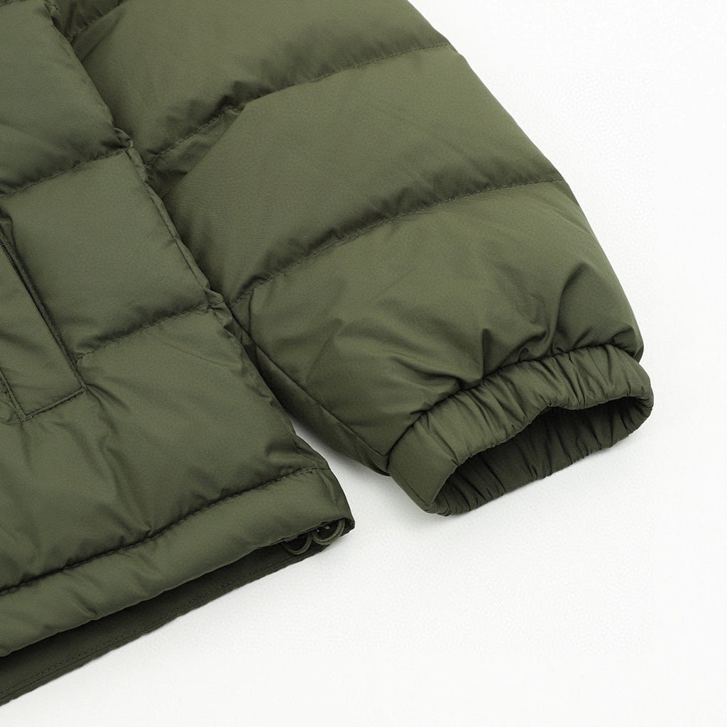 Moncler Adjustable-Hood Quilted Down Jacket - Olive - detail 2