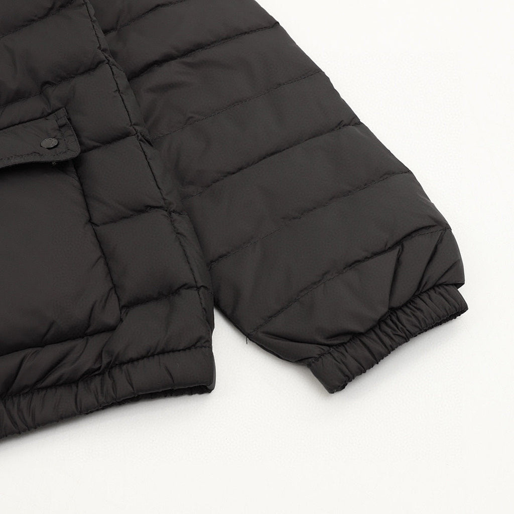 Moncler Lans Stand-Collar Pocket Down Jacket - Black - detail 3
