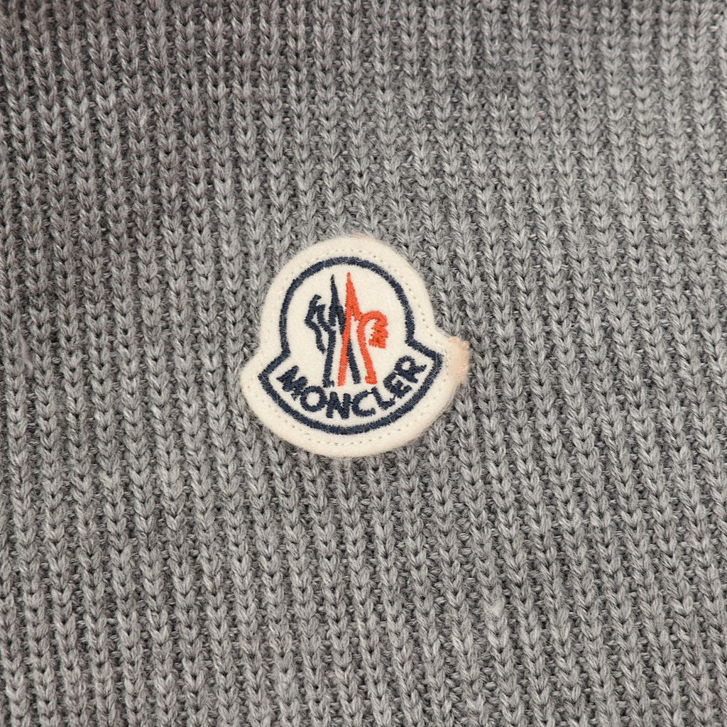 Moncler Women's Textured Panel Zip Cardigan - Gray - detail 3