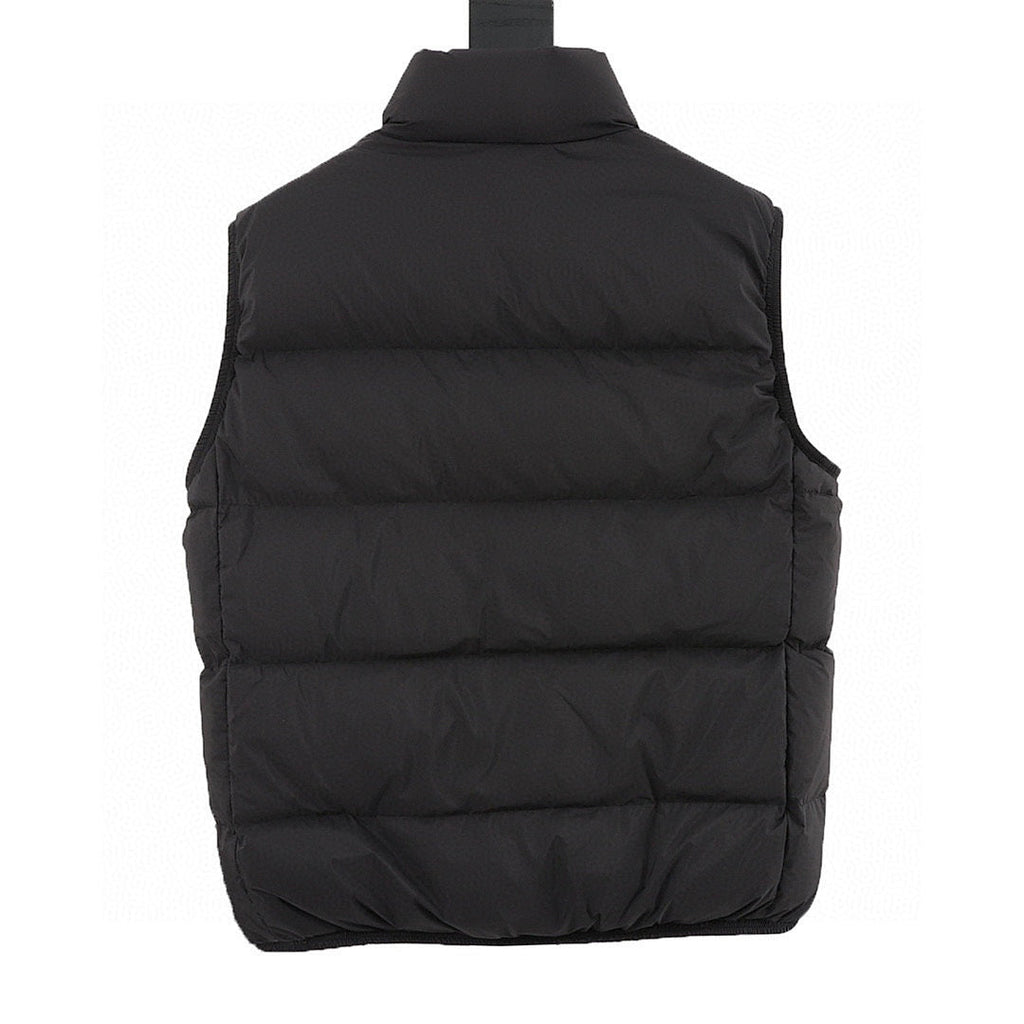 Moncler Alma Stand-Collar Down Vest - Black - back view