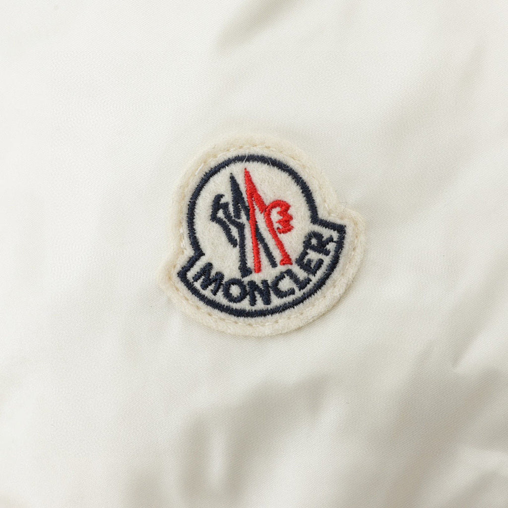 Moncler Contrast-Hood Down Jacket - Ivory and Pink - detail 3