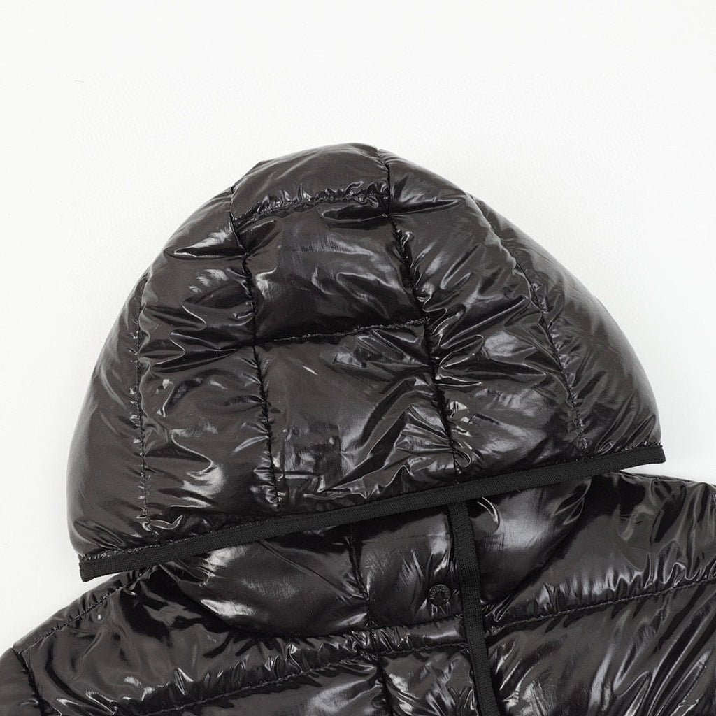 Moncler Barante Women's Fitted Hooded Down Jacket - Black - detail 1