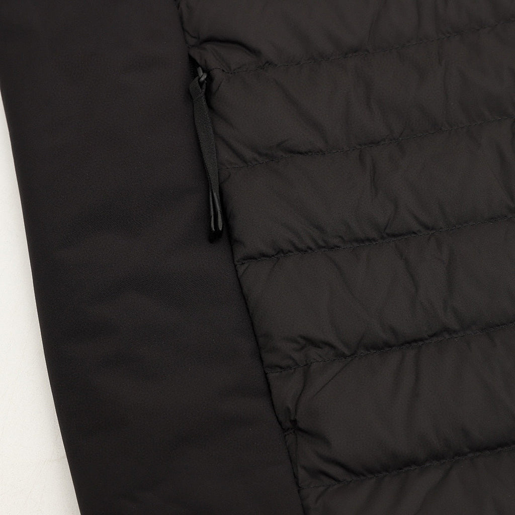 Moncler Lightweight Panelled Hooded Down Jacket - Black - detail 3