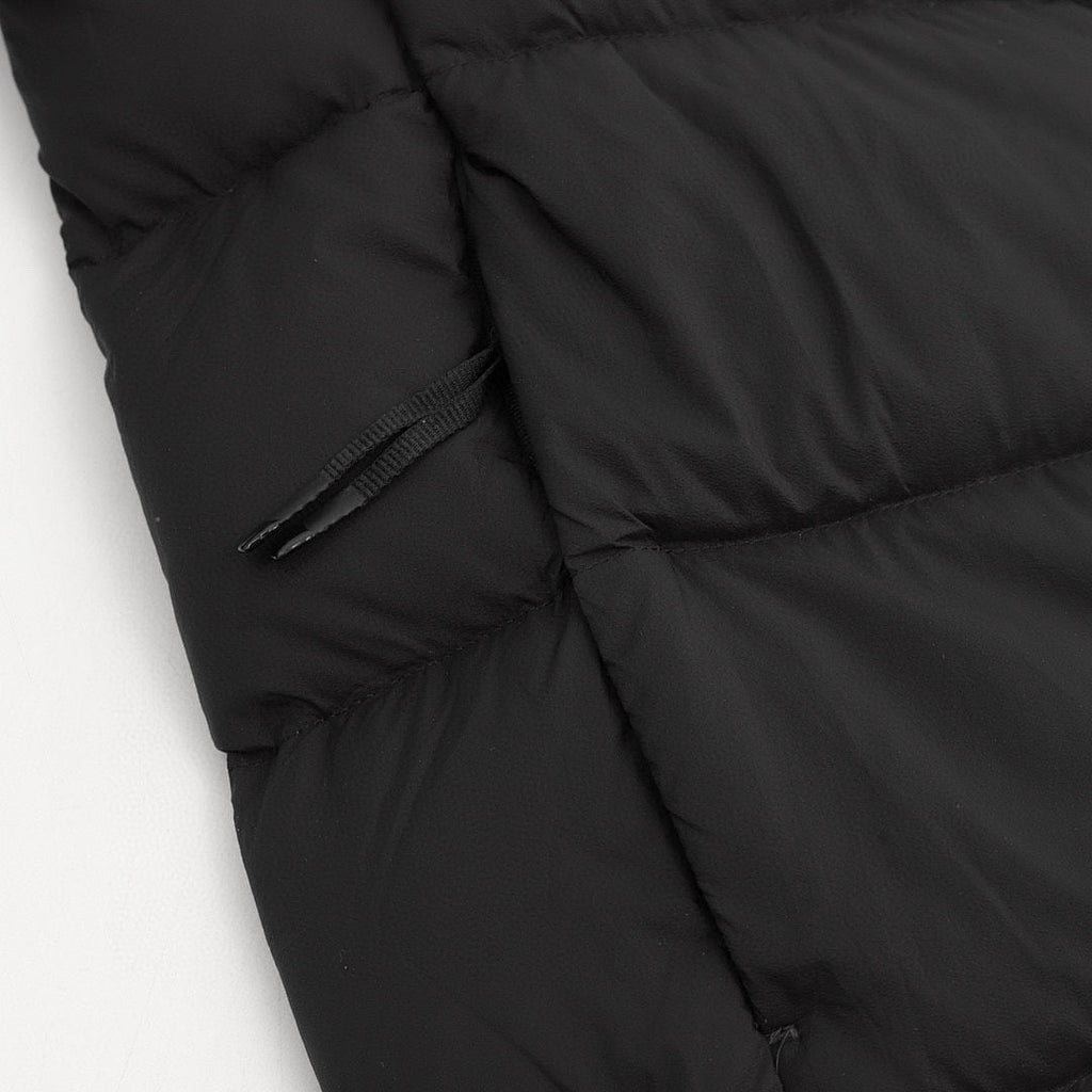 Moncler Panelled Hooded Down Jacket - Black - detail 3