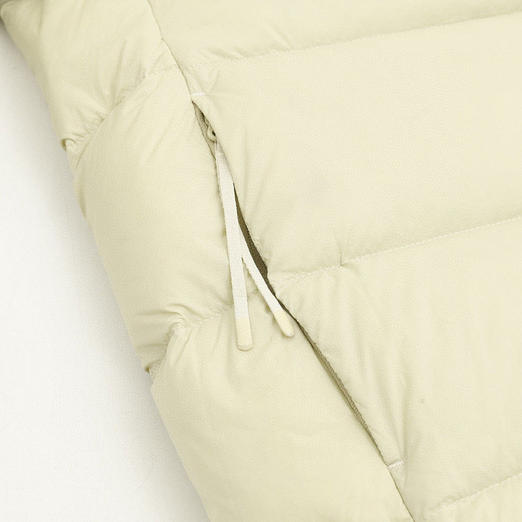 Moncler Panelled Hooded Down Jacket - Ivory - detail 3