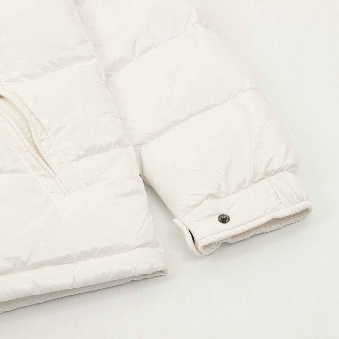 Moncler Maya Hooded Down Jacket - Ivory - detail 2