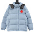 Moncler Cyclone Detachable-Sleeve Down Jacket - Light Blue - front view
