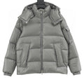 Moncler Couyere Hooded Down Jacket - Gray - front view