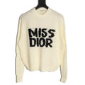 Dior Miss Dior intarsia open-knit sweater ivory front