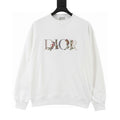 Dior Gradient Floral Embroidered Crewneck Sweatshirt white background front view