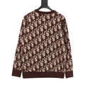 Dior Oblique Cotton-Wool Jacquard Sweater white background front view