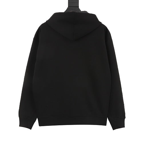 Dior Oblique Jacquard Zip Hoodie white background back view