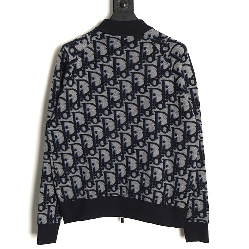 Dior Oblique Jacquard Zip Cardigan back