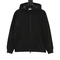 Dior Oblique Jacquard Zip Hoodie white background front view