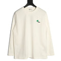 Dior Clover Embroidered Long-Sleeve Shirt white background front view