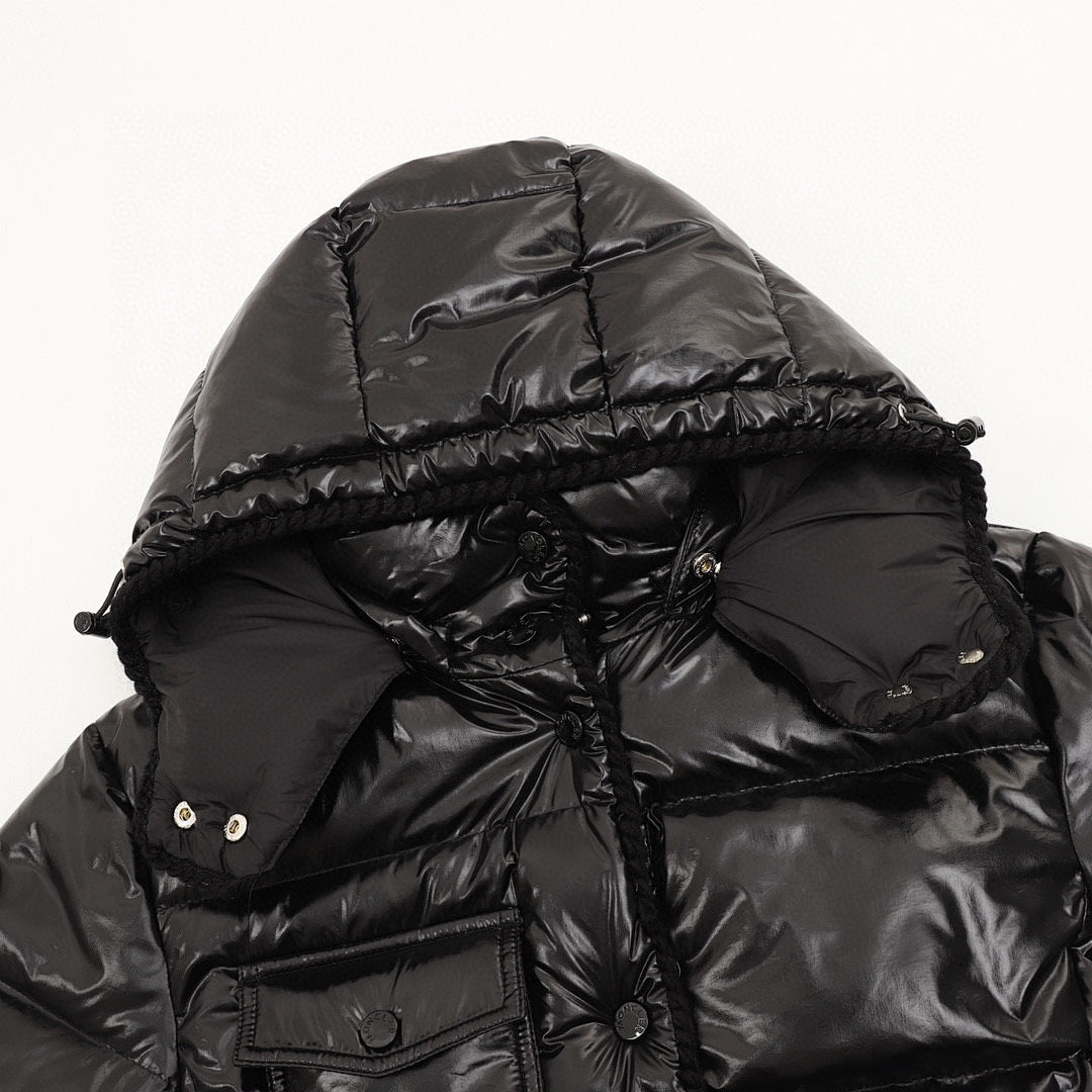 Moncler Glareins Hooded Short Down Jacket - Women's Black - detail 1